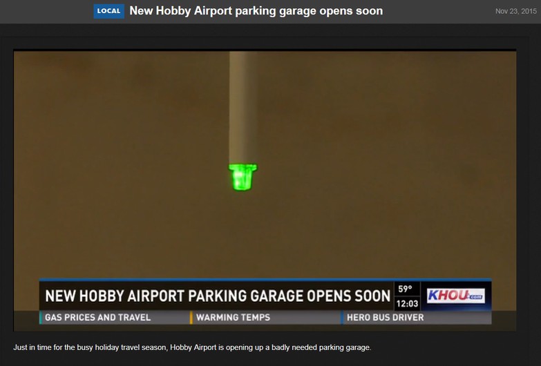 SWARCO Advanced Parking Guidance System at Houston Hobby Airport