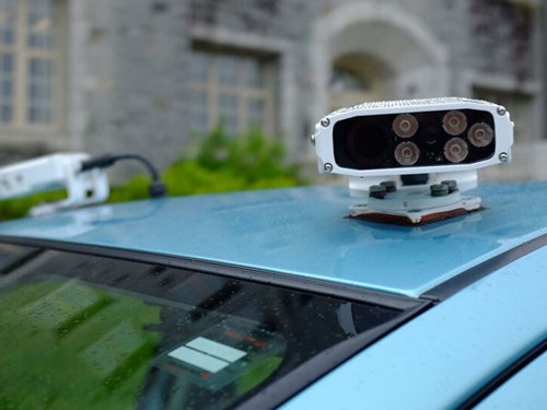 LPR Cameras mounted on car.