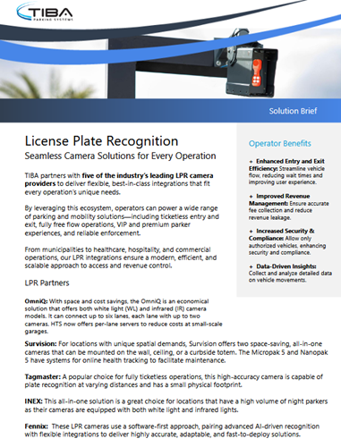 License Plate Recognition Seamless Camera Solutions for Every Operation