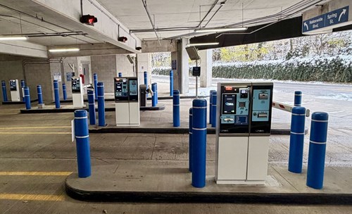 The Marconi Garage sits in the heart of the Arena District in downtown Columbus, located between several popular restaurants, office buildings, and Nationwide Arena. 