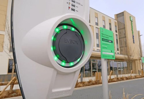 image of a electric vehicle station