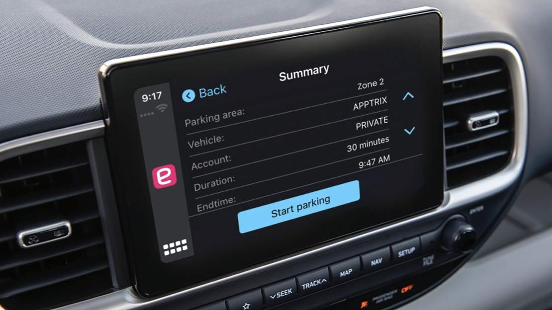 Apple CarPlay enables drivers to pay for parking and EV charging without using a phone or wallet.