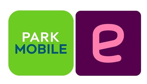 image of a logo of Parkmobile and EasyPark
