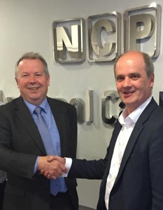  Sean Dunstan (left) with Jonathan Scott (Right), CFO at National Car Parks Ltd
