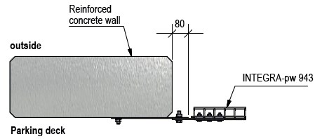 technical image of concrete connection type 7 layout