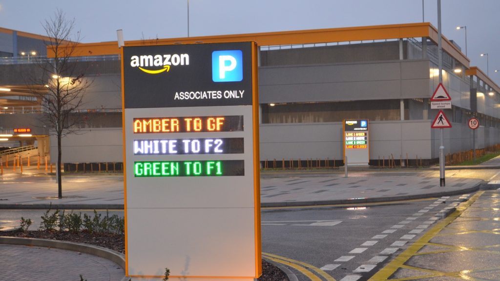 Amazon Orders Parking Guidance System from Q-Free UK