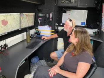 Staff from Unity5 had a tour of the rescue vehicle and the systems that DSRT Ashburton use.