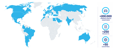 image of a map with Urbiotica's partner network