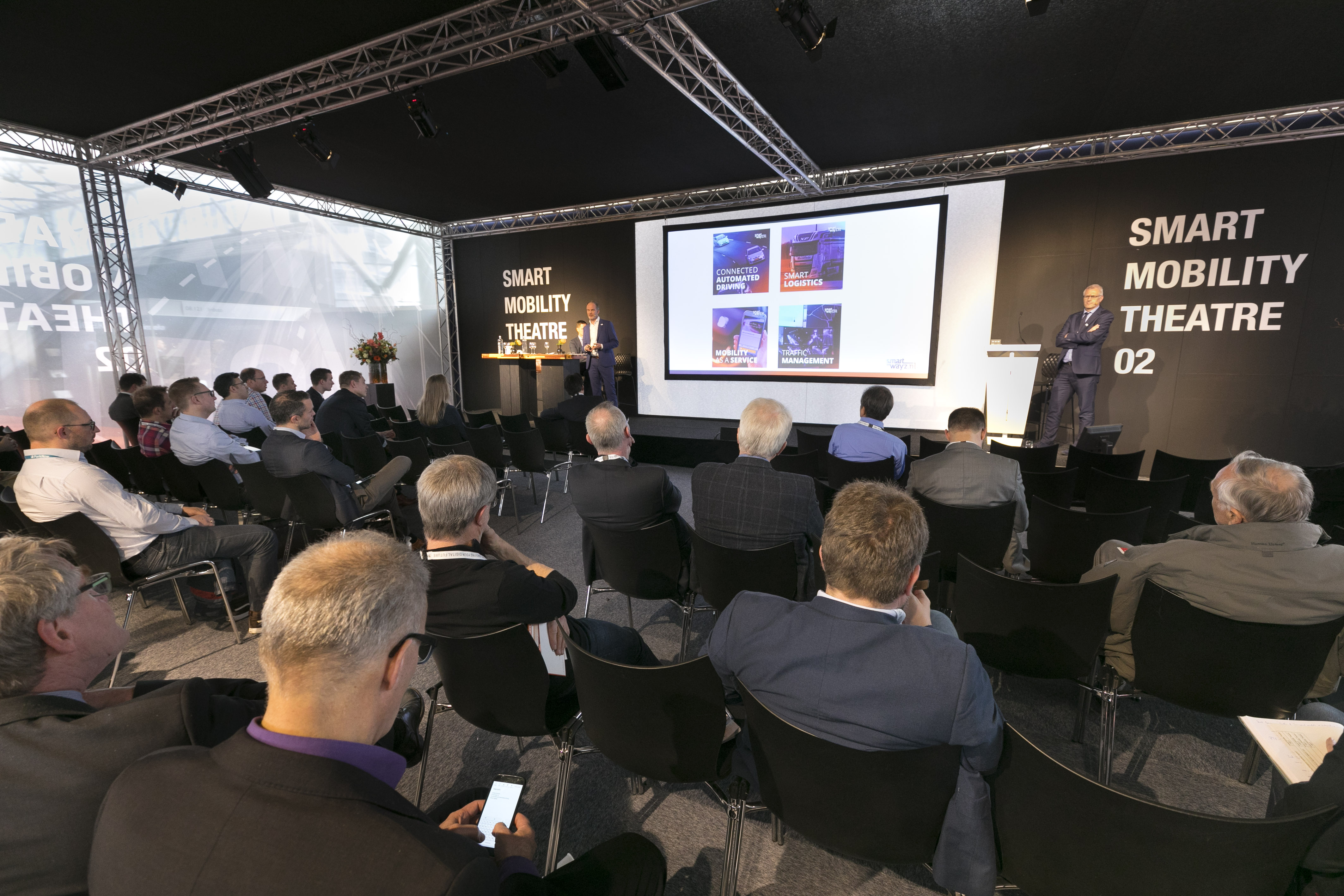 There will be three summit theatres, an open stage for demonstrations and a networking area