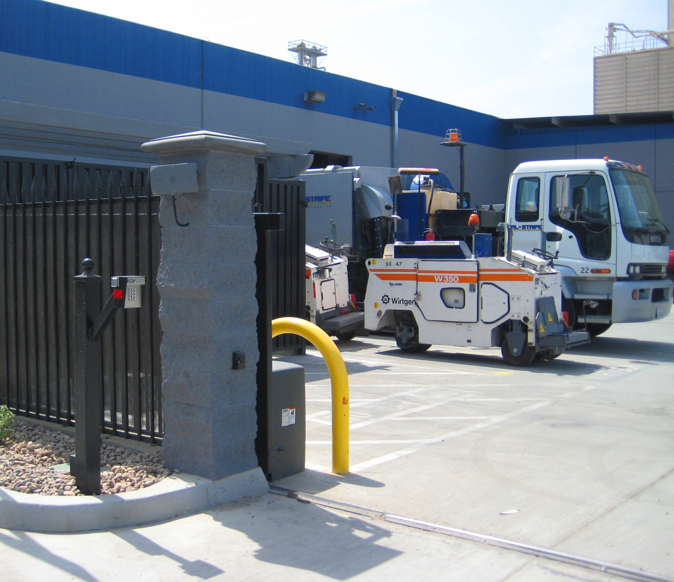 Cal Stripe Vehicle Entrance