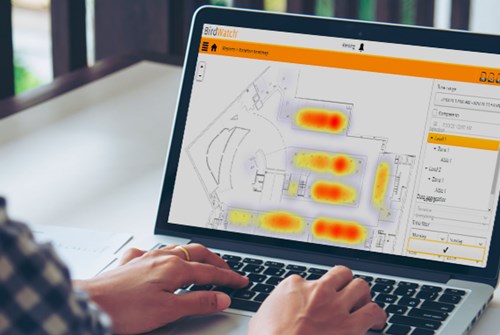 Gives oversight on more or less searched spots and compares on up to an annual basis, being able to adjust fares, schedules and seats. Person uses a laptop, screen displays a heatmap showing cars