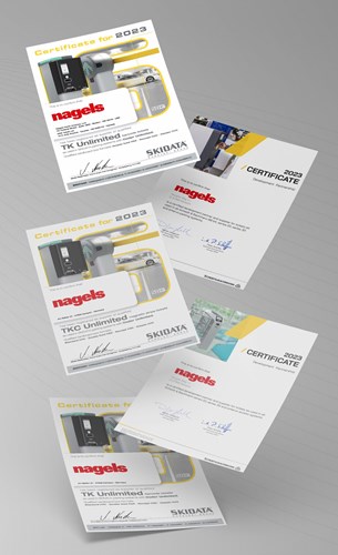 nagels certified from Scheidt & Bachmann and Skidata image of certifications